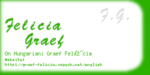 felicia graef business card